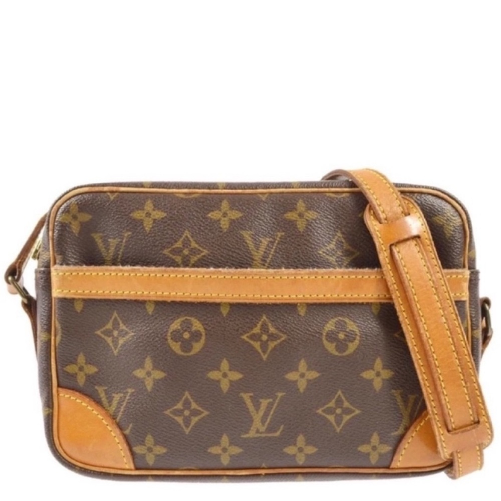 Louis Vuitton Brown and Tan Crossbody Bag